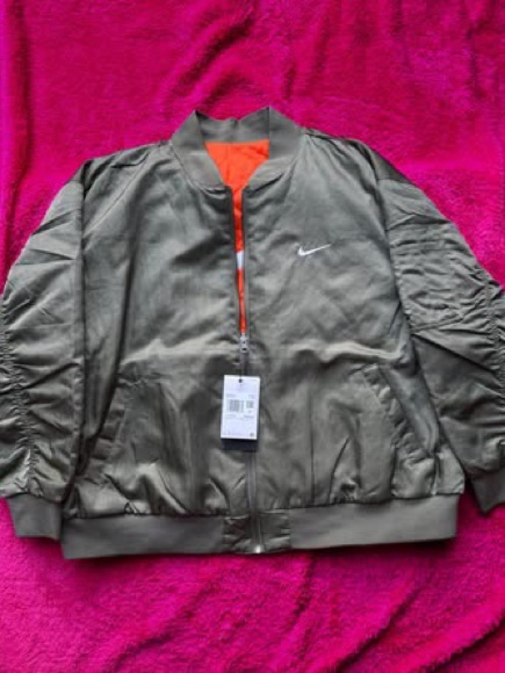 Nike Women'sReversible Varsity Bomber Jacket Size 1X